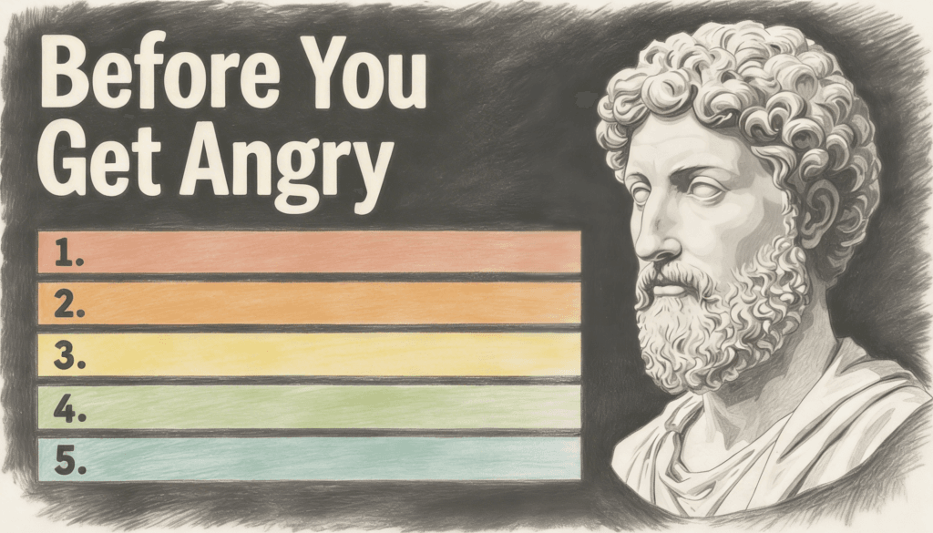Before You Get Angry- The 5 Second Marcus Aurelius Reality Check