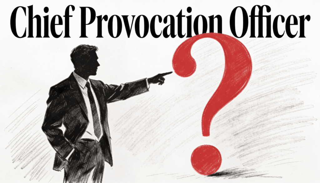 Why Your Business Needs a Chief Provocation Officer Immediately