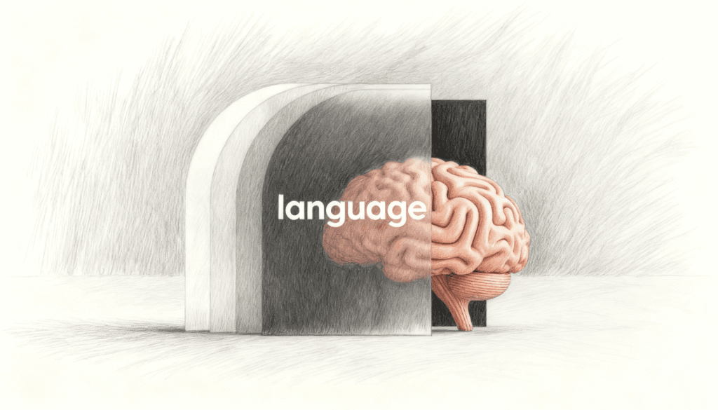 How Language Hides, Not Reveals, Our Thoughts