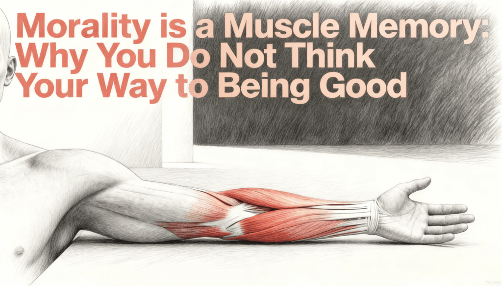 Morality is a Muscle Memory- Why You Do Not Think Your Way to Being Good