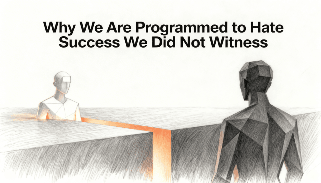 Why We Are Programmed to Hate Success We Did Not Witness