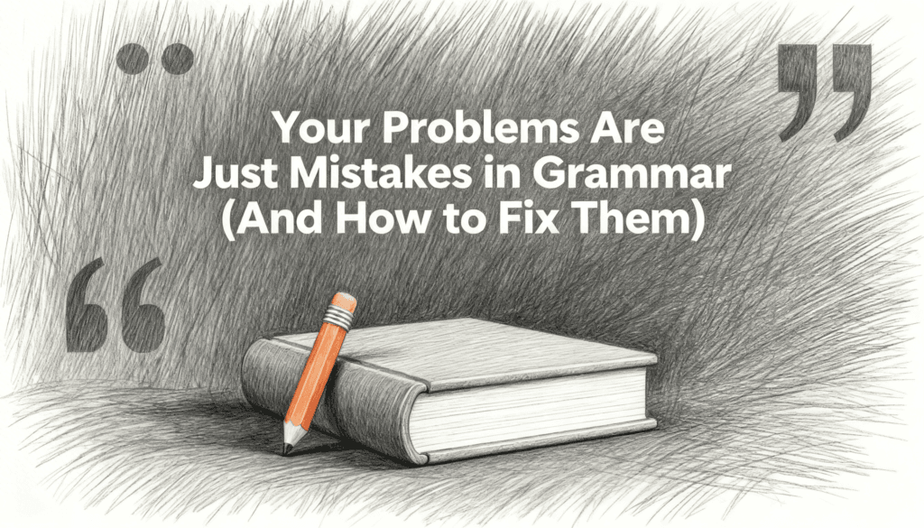 Your Problems Are Just Mistakes in Grammar (And How to Fix Them)