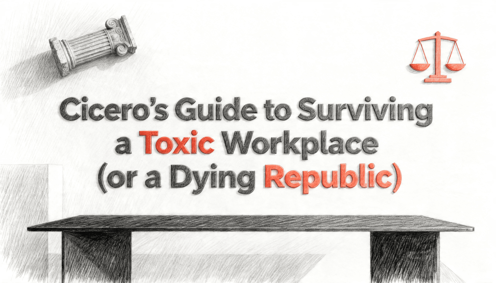 Cicero's Guide to Surviving a Toxic Workplace (or a Dying Republic)