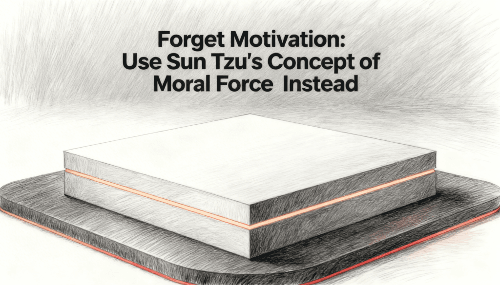 Forget Motivation- Use Sun Tzu's Concept of Moral Force Instead