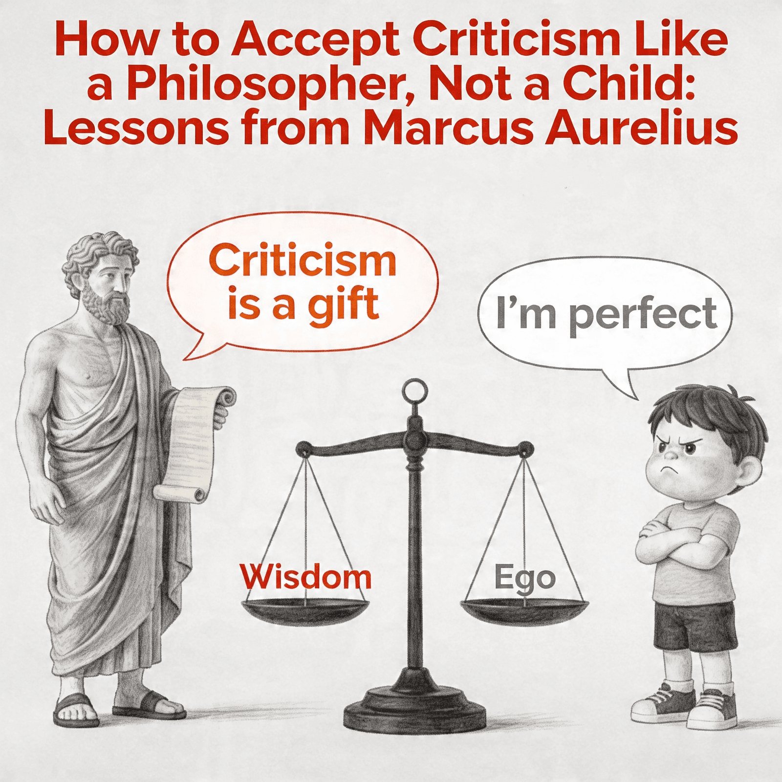 How to Accept Criticism Like a Philosopher, Not a Child- Lessons from Marcus Aurelius