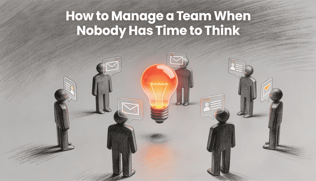 How to Manage a Team When Nobody Has Time to Think