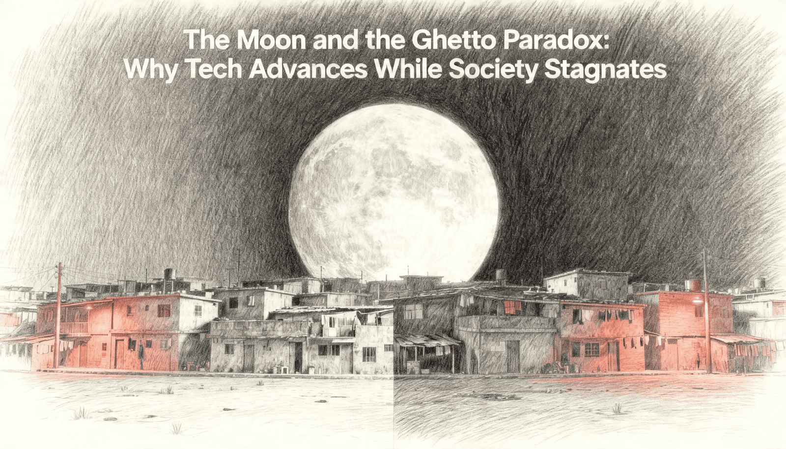 The Moon and the Ghetto Paradox- Why Tech Advances While Society Stagnates