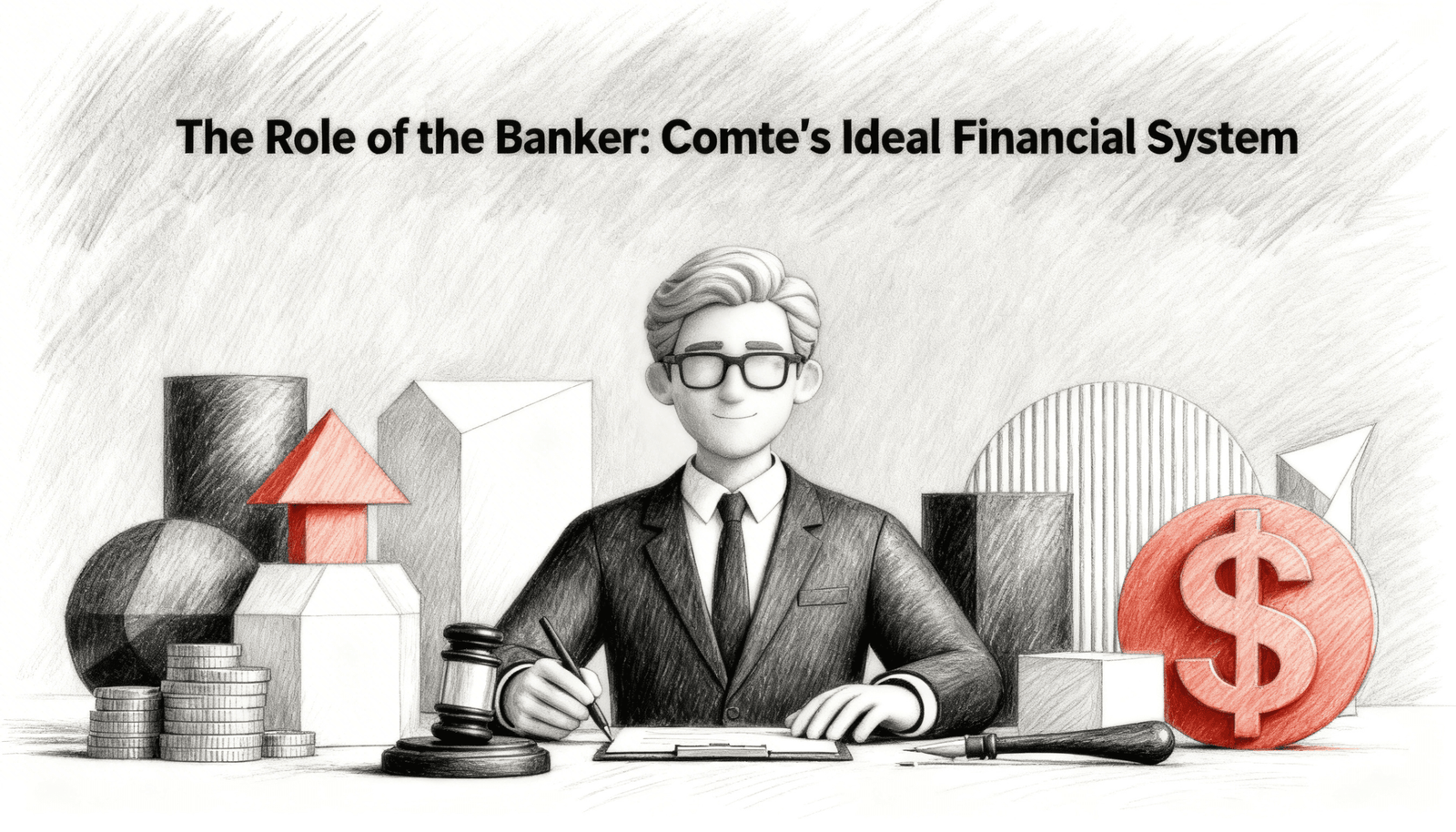 The Role of the Banker- Comte's Ideal Financial System