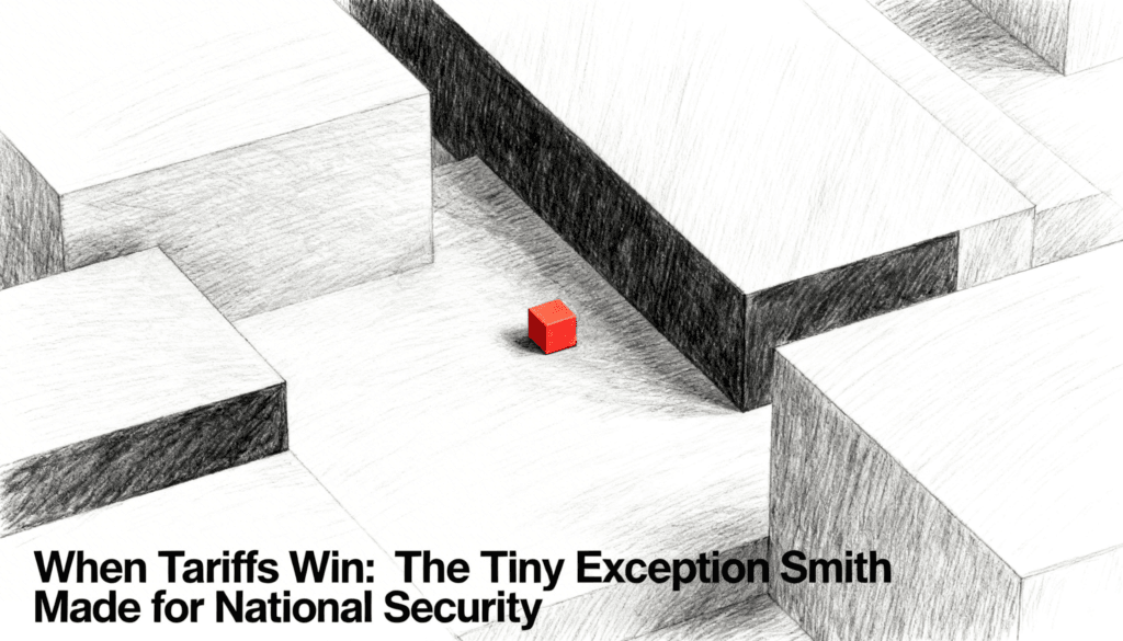 When Tariffs Win- The Tiny Exception Smith Made for National Security