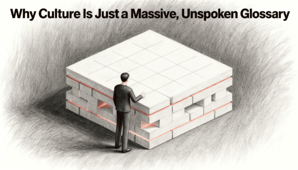 Why Culture Is Just a Massive, Unspoken Glossary