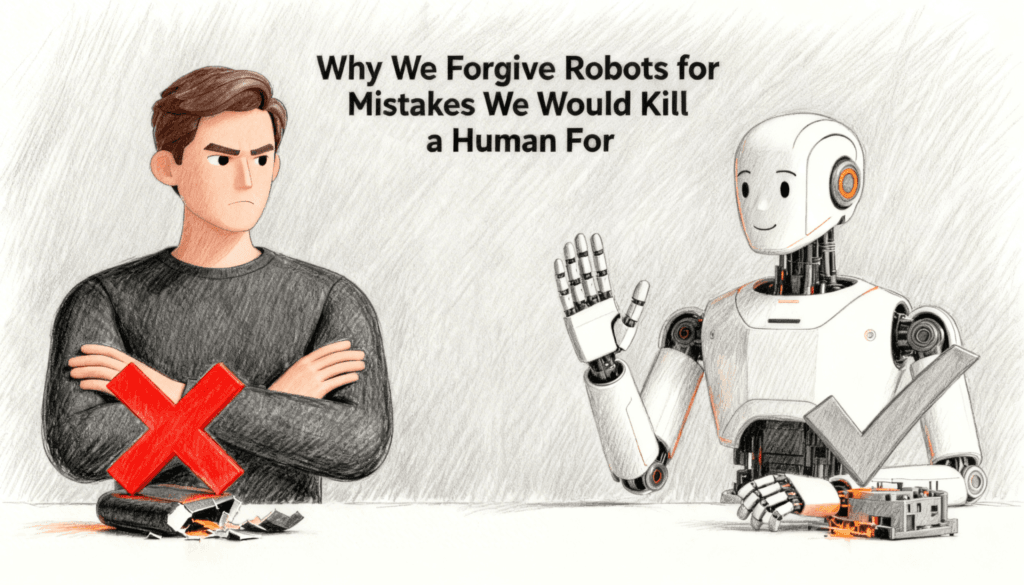 Why We Forgive Robots for Mistakes We Would Kill a Human For