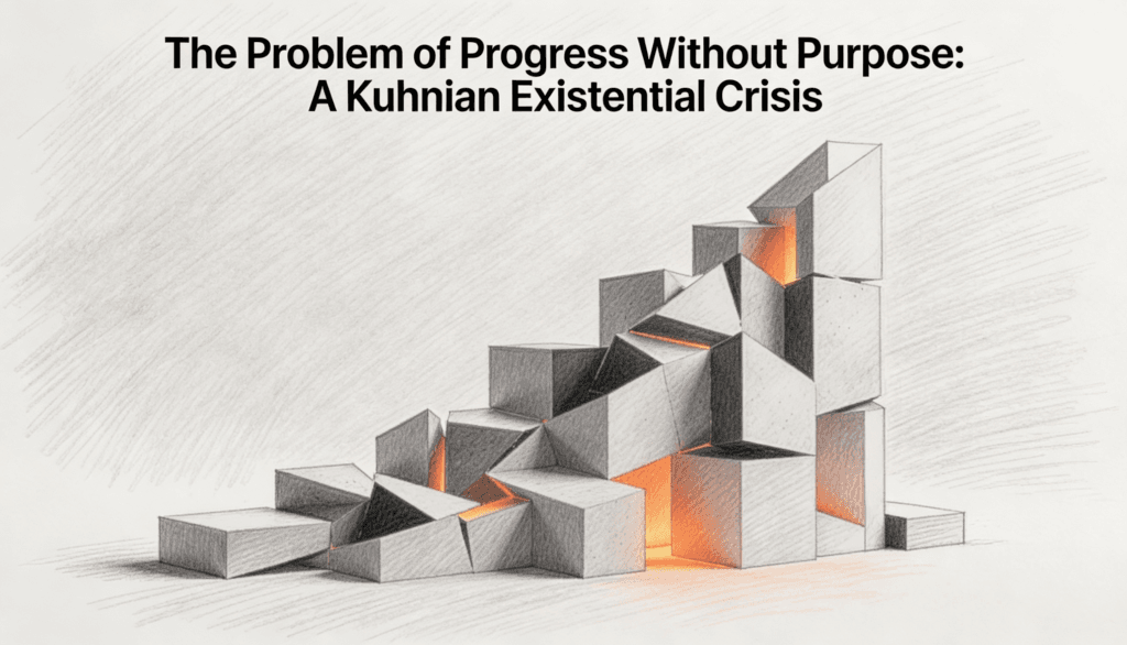 The Problem of Progress Without Purpose- A Kuhnian Existential Crisis