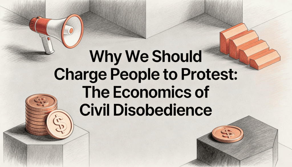 Why We Should Charge People to Protest- The Economics of Civil Disobedience