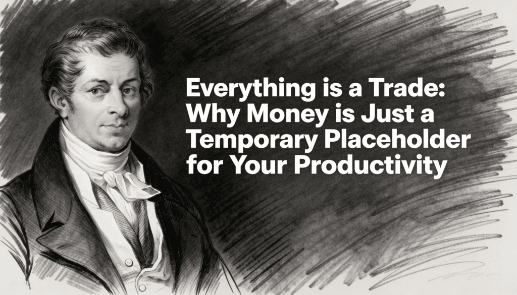 Everything is a Trade- Why Money is Just a Temporary Placeholder for Your Productivity