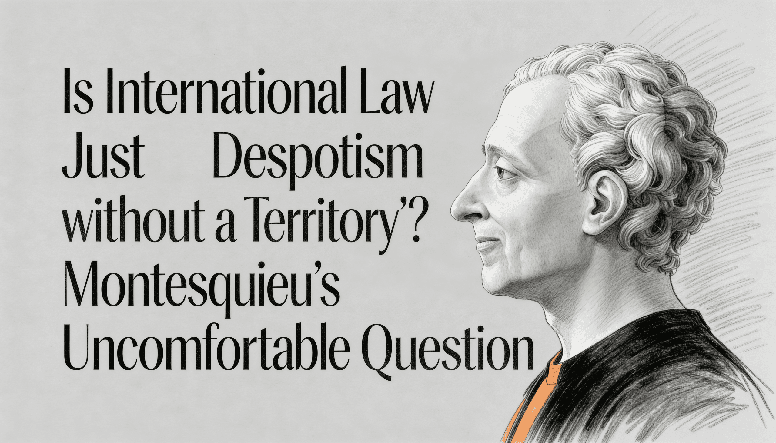 Is International Law Just Despotism without a Territory? Montesquieu's Uncomfortable Question