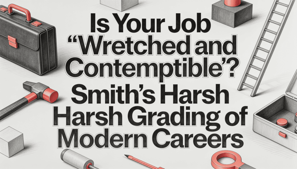 Is Your Job 'Wretched and Contemptible'? Smith's Harsh Grading of Modern Careers