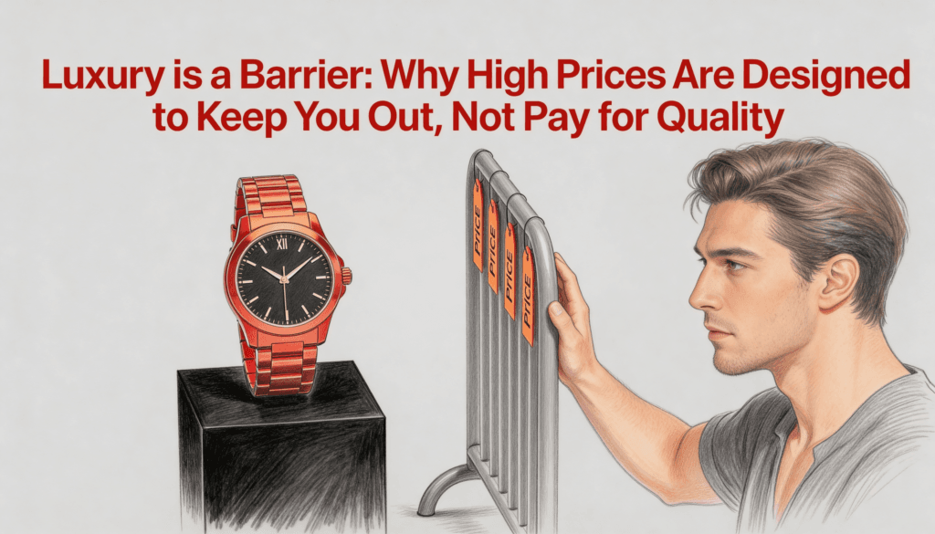 Luxury is a Barrier- Why High Prices Are Designed to Keep You Out, Not Pay for Quality