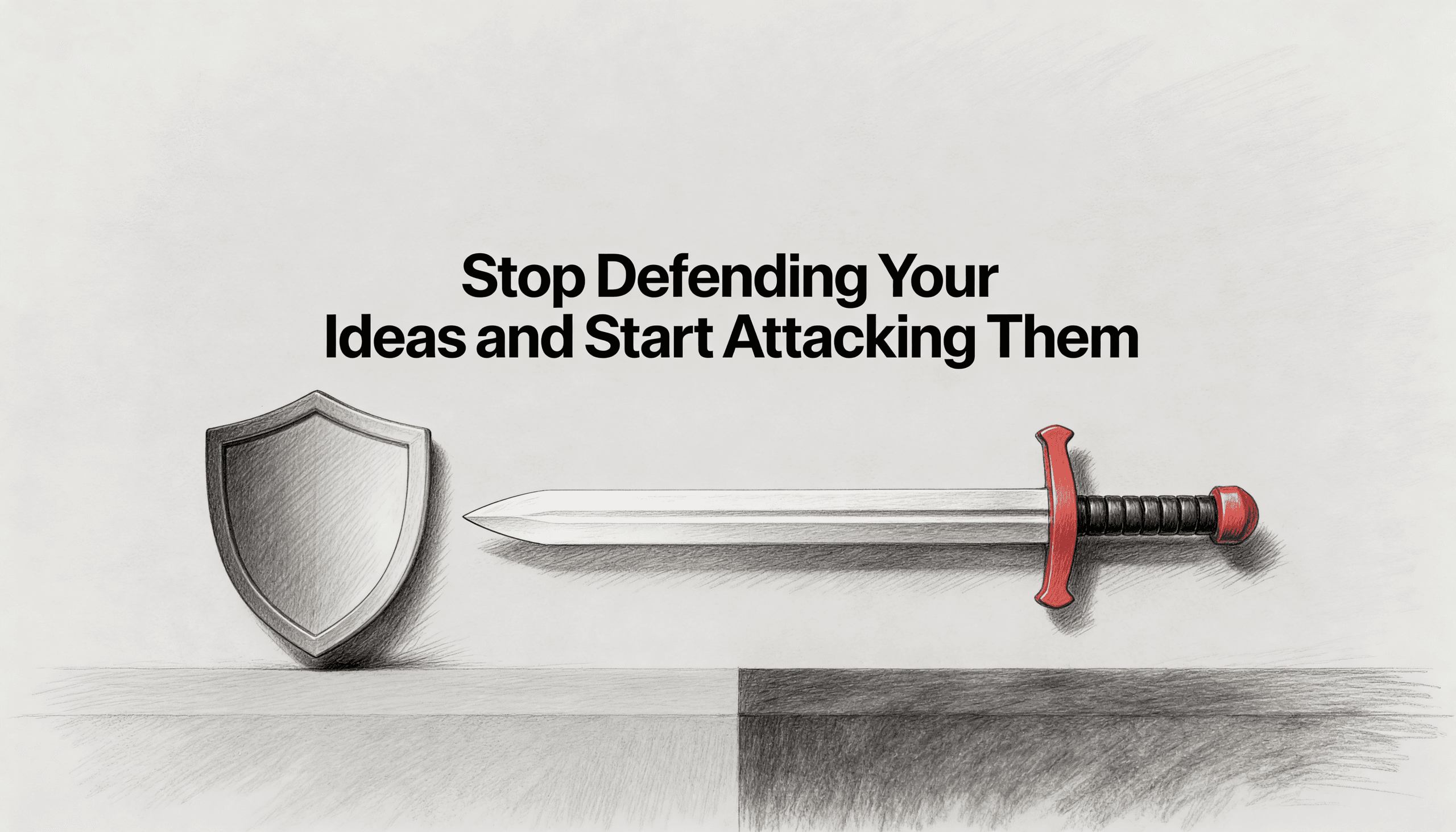 Stop Defending Your Ideas and Start Attacking Them