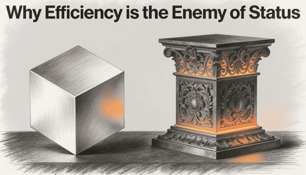 Why Efficiency is the Enemy of Status