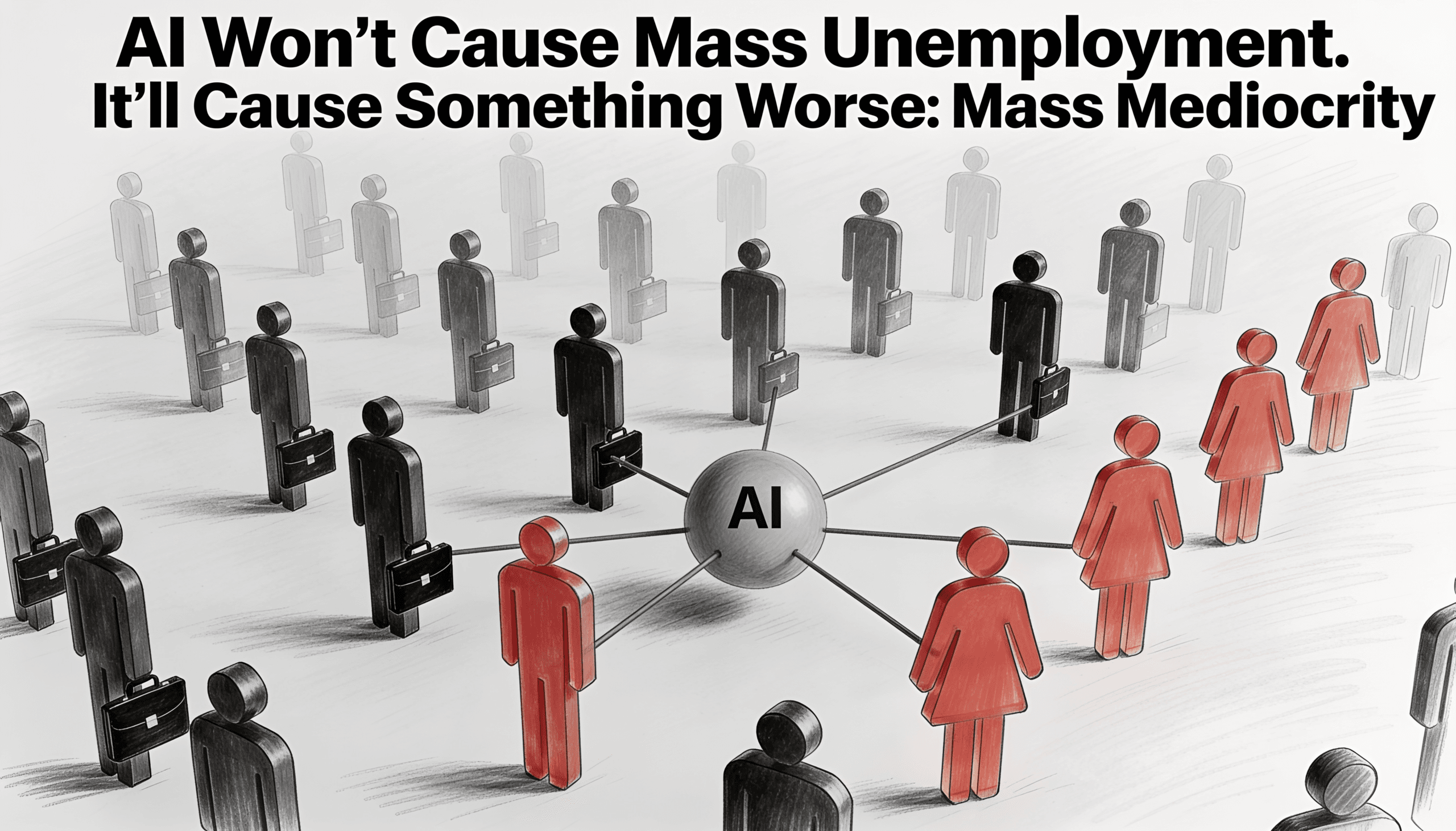 AI Won't Cause Mass Unemployment. It'll Cause Something Worse- Mass Mediocrity