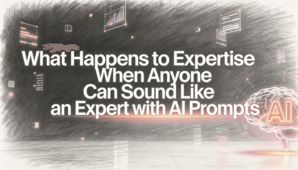 What Happens to Expertise When Anyone Can Sound Like an Expert with AI Prompts